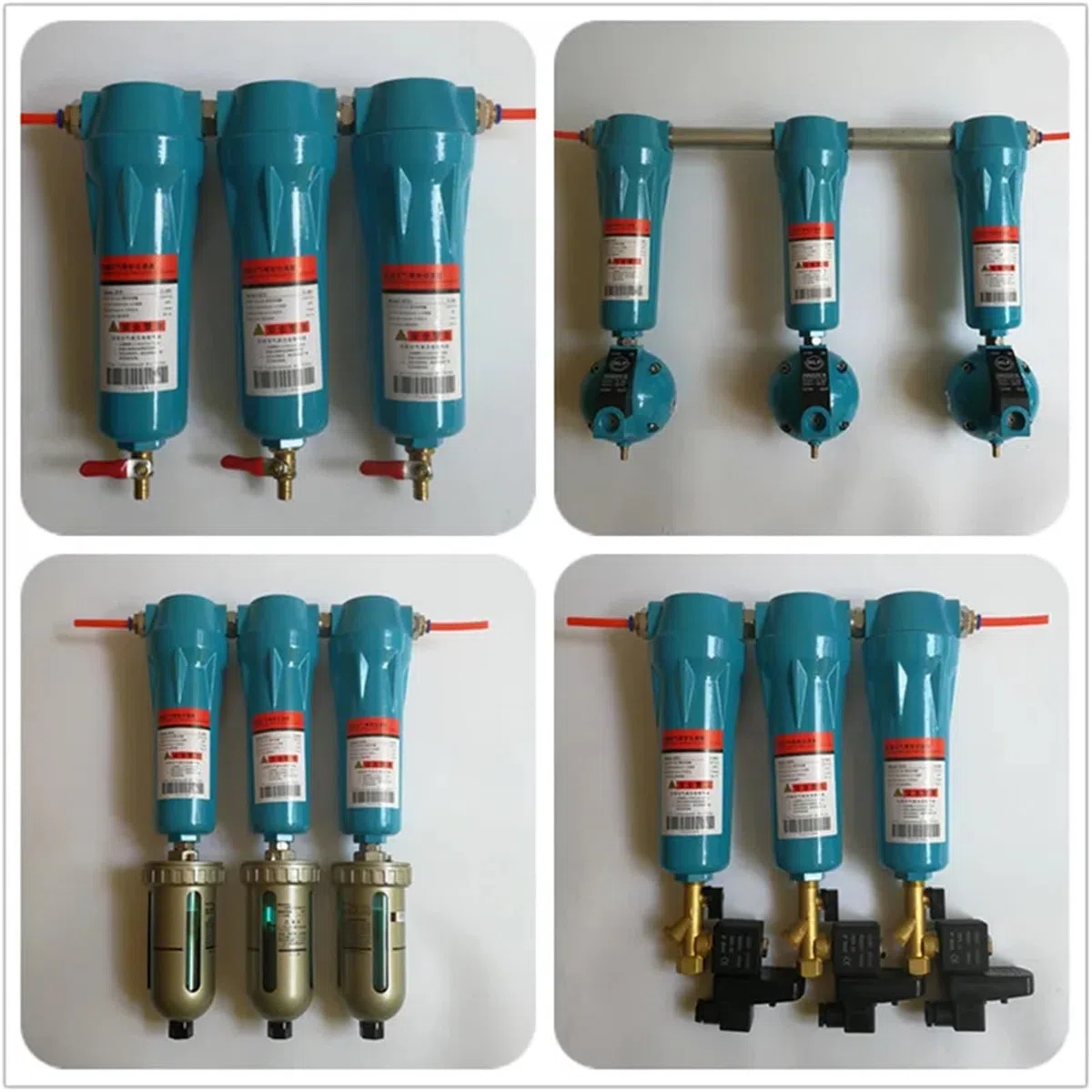 015 Druckluft-Präzisionsfilter QPS QPC-Qualität Öl-Wasser-Trenner Luftkompressorfilter Trocknen und Entfetten(Qps Single Round Row)