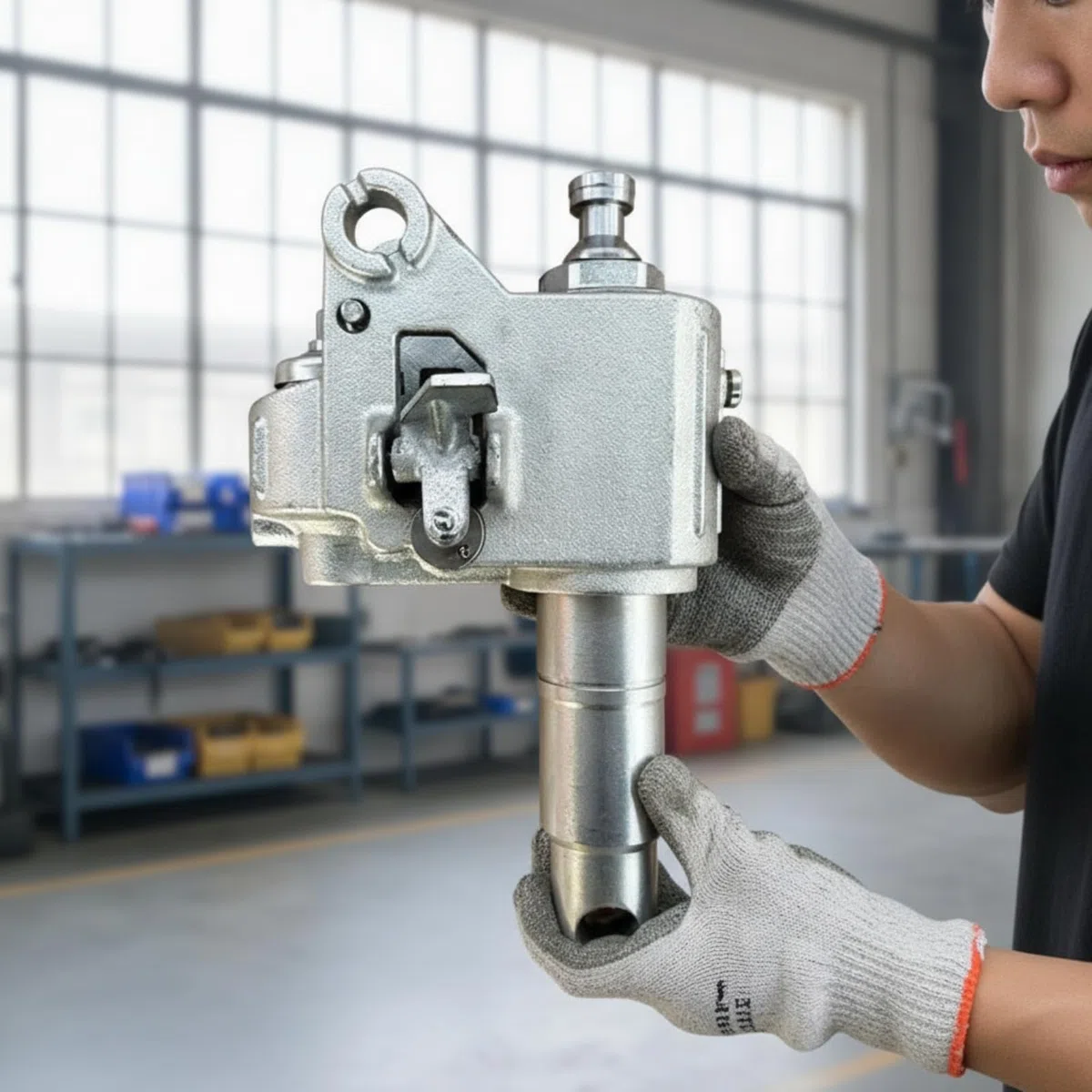 Gralara Wagenheber-Pumpe Stabil Ölpumpenkern Kompakt Hydraulikstempel mit Kolbenstange für Fahrzeugreparatur, 2 Tonnen, Achsdurchmesser 50 Mm