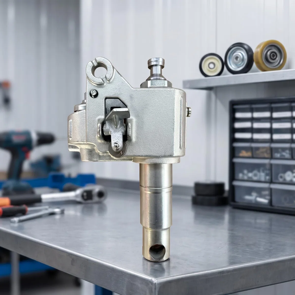 Gralara Wagenheber-Pumpe Stabil Ölpumpenkern Kompakt Hydraulikstempel mit Kolbenstange für Fahrzeugreparatur, 2 Tonnen, Achsdurchmesser 50 Mm